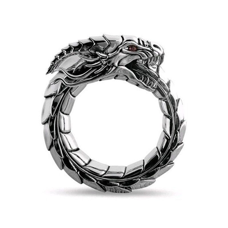 Anneau Ouroboros Homme Bijoux Serpent