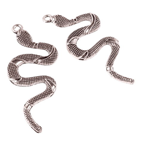 pendentif collier serpent argent