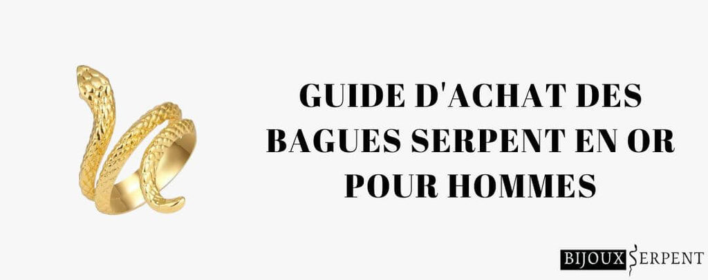 Guide d'Achat des Bagues Serpent en Or pour Hommes