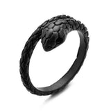 bague en forme de serpent avec taille ajustable