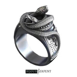 Bague Serpent Homme Acier