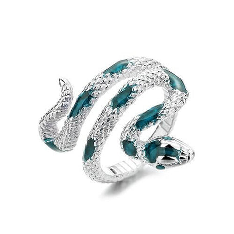 bague serpent turquoise
