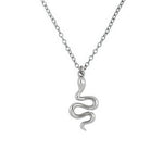 collier serpent argent femme