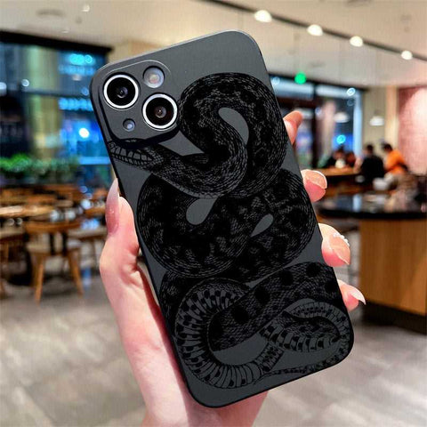 coque iphone serpent noir