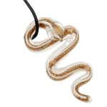 pendentif serpent en verre de murano