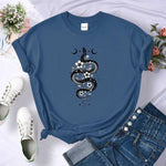 t-shirt python bleu